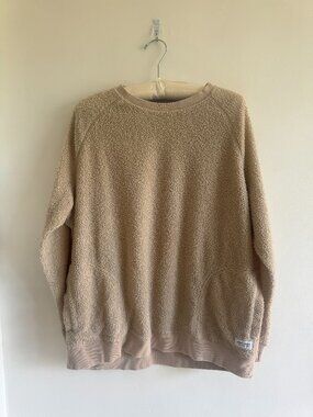 L Banks Journal Fleece Sweatshirt Beige Organic Cotton